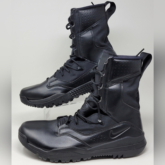 Nike SFB Field 2 8" Triple Black Leather AO7507-001 Military Men's Size 14 New - Picture 3 of 10